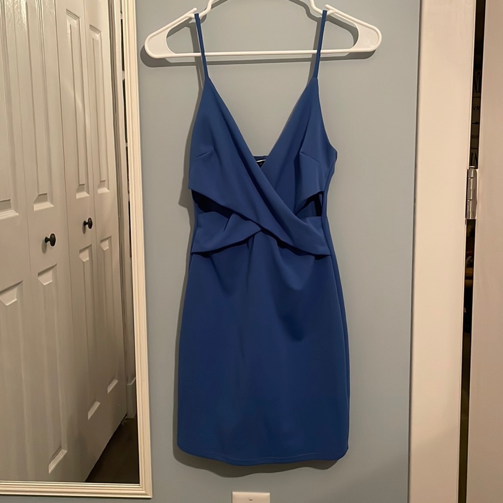 Blue blush - from pitaya blue cutout dress size small